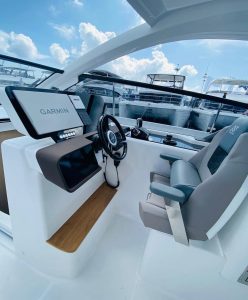 Carbonautica boat steering wheel